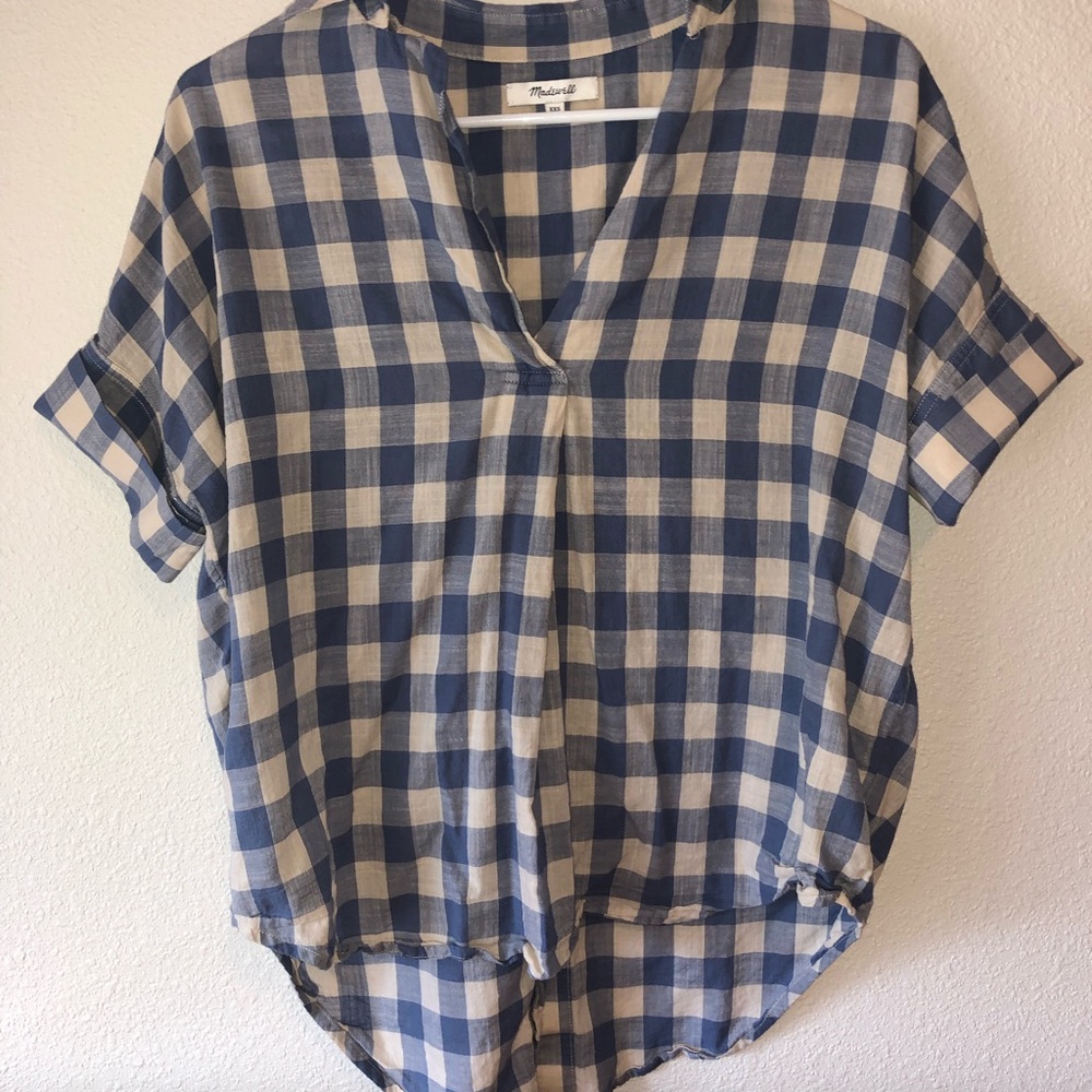Madewell Checkered Top - XXS